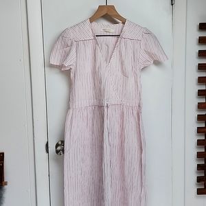 Christy Dawn pink seersucker Dawn dress in Sugar Stripe